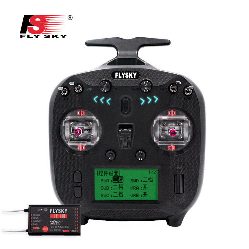 FS ST8 Flysky 8 Channel Remote Control Transmitter with SR8 Receiver for FPV Racing Drone RC Model - Image 2