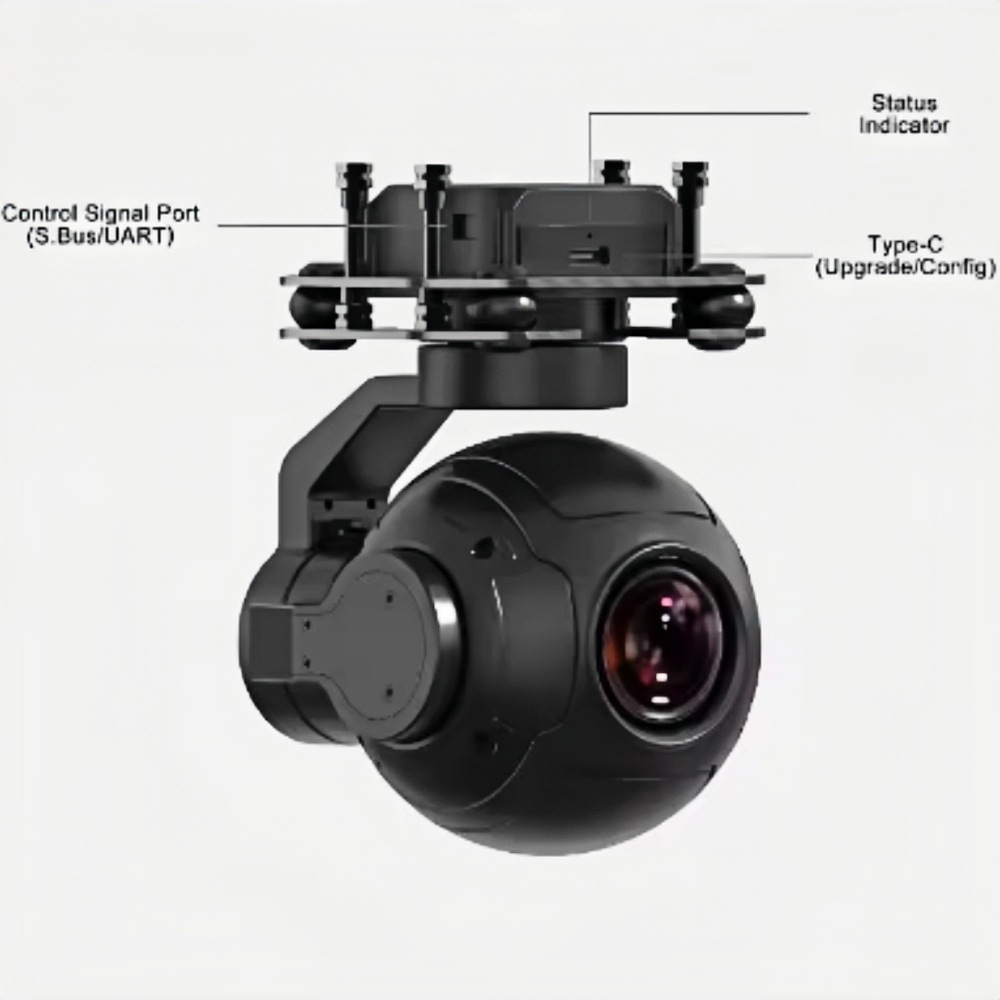 Siyi ZR10 2K 30-fach Hybrid-Zoom Starlight-Nachtsicht-Drohnenkamera mit optoelektronischem Gimbal - Image 2
