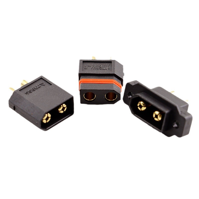Amass XT60W F/M Modell-Netzstecker für Flugzeuge – wasserdichter weiblicher Akku-Stecker XT60EW M in Schwarz mit Befestigungsschraube - Image 5