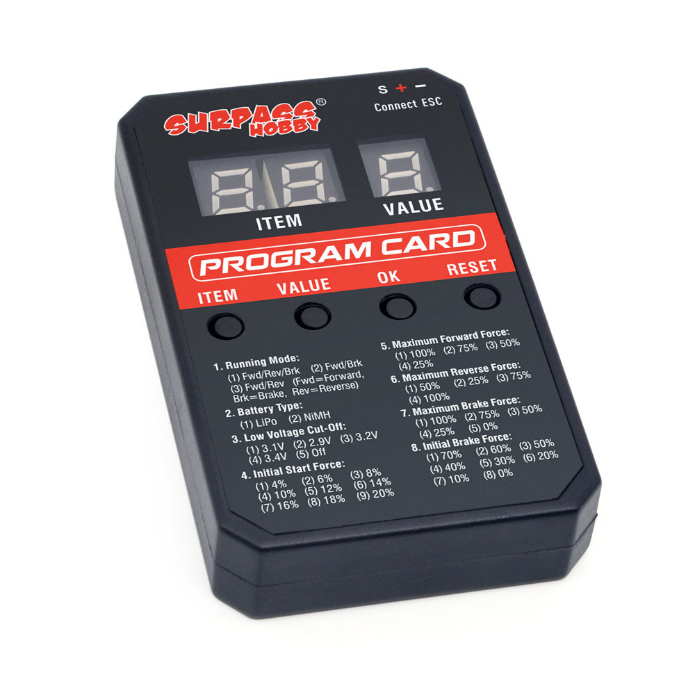 Surpass Wobby Digital Tube Multi Function Second Generation Digital Programming Card 80Av2 ESC - Image 2
