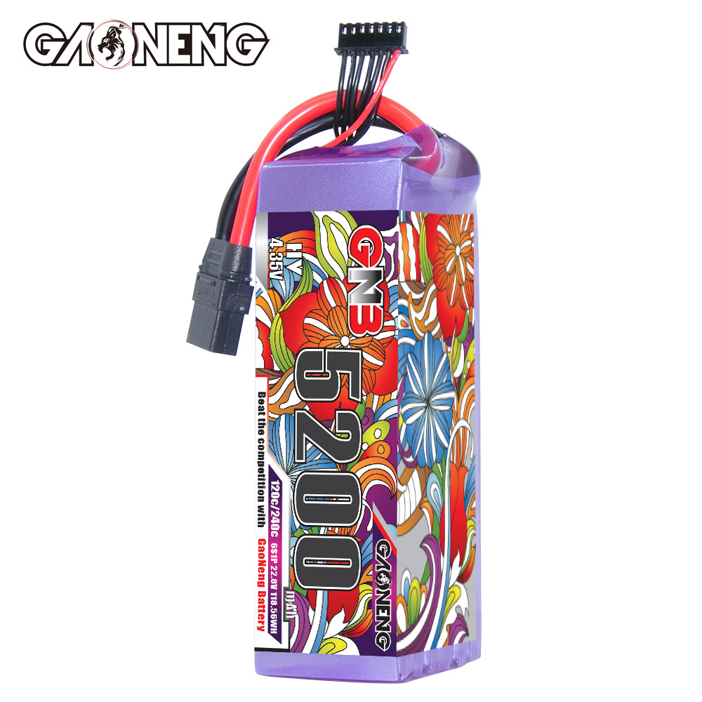 GNB High Energy 5200mAh 6S 22.8V 120C LiPo Battery for RC Helicopter FPV Drone Aircraft Model HV - Image 3