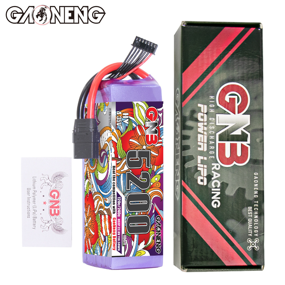 GNB High Energy 5200mAh 6S 22.8V 120C LiPo Battery for RC Helicopter FPV Drone Aircraft Model HV - Image 4