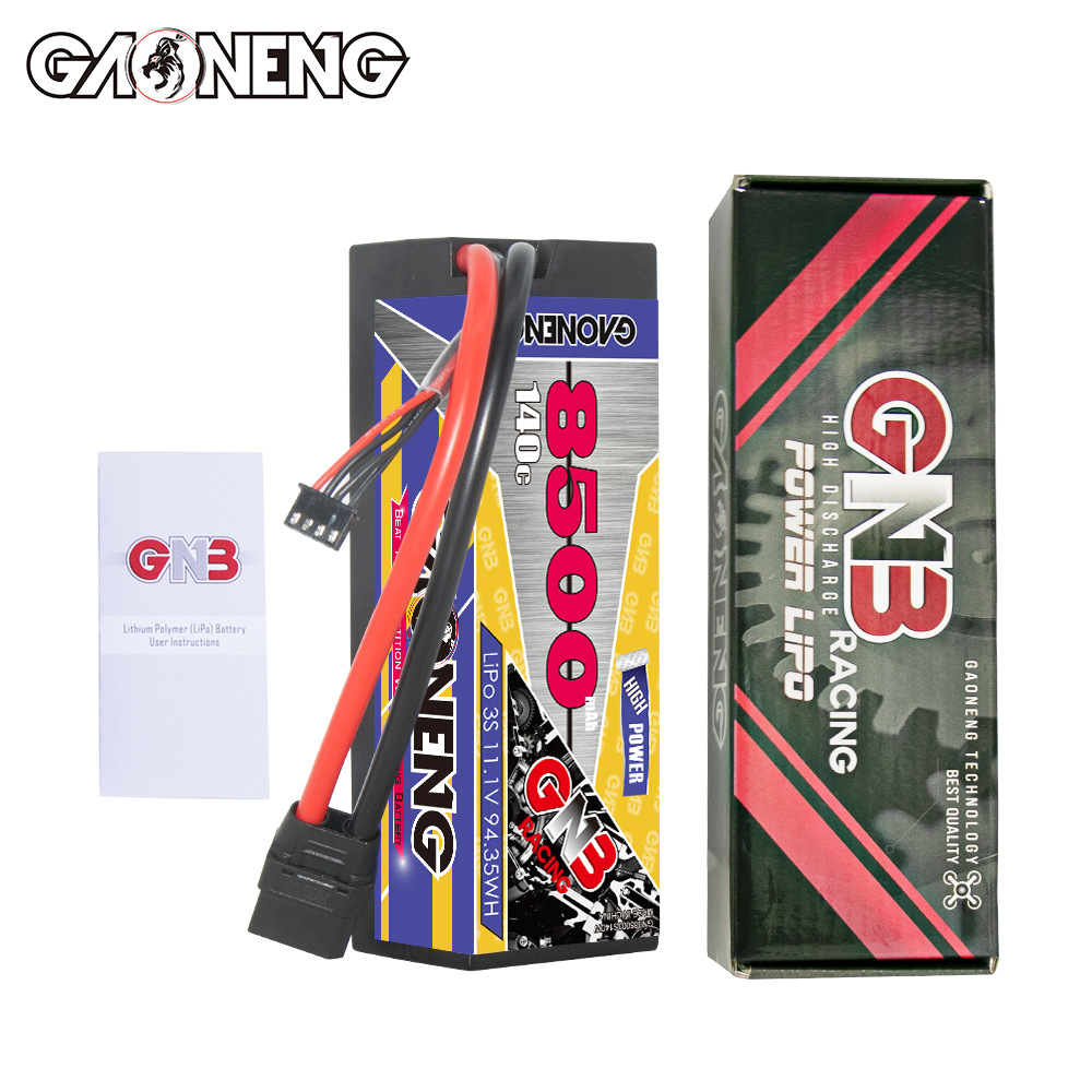 GNB High Energy 8500mAh 3S 11.1V 140°C LiPo-Akku für 1/10-Drift- und Big-Foot-Modelle GNB85003S140W - Image 4