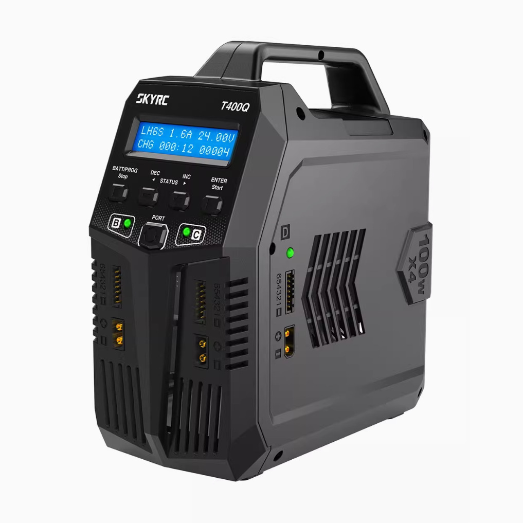 Skyrc T400Q 4x10A – 4-Kanal-Intelligenz-Ladegerät mit integriertem Netzteil für RC-Autos, Boote und FPV-Drohnen - Image 3