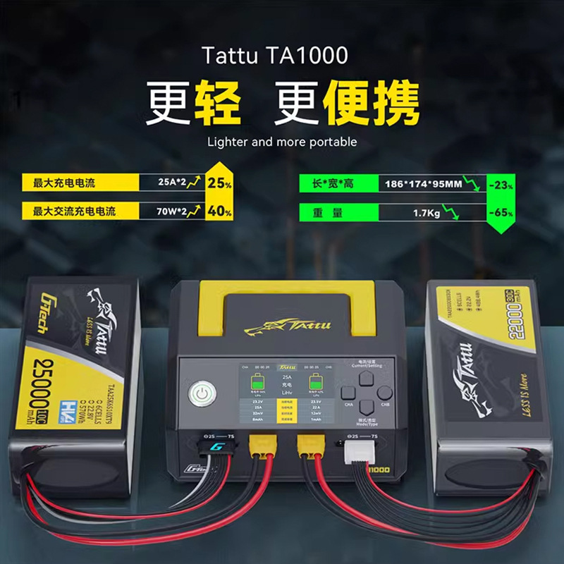 Grignard Ace TA1000 Smart Balance Charger for RC LiPo LiHV 6-14S High Power 60A - Image 3