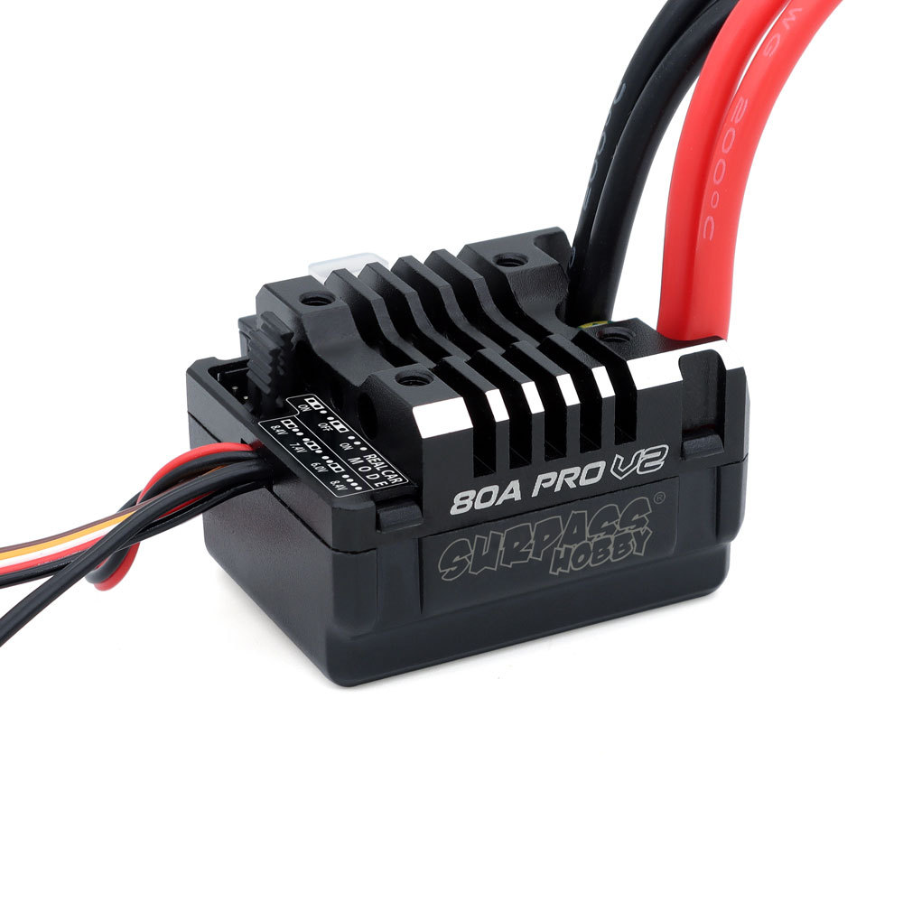 Surpass Wobby 80A Pro V2 Brushed ESC Strong Heat Dissipation Stable Reliable for Climbing Car Models - Image 2