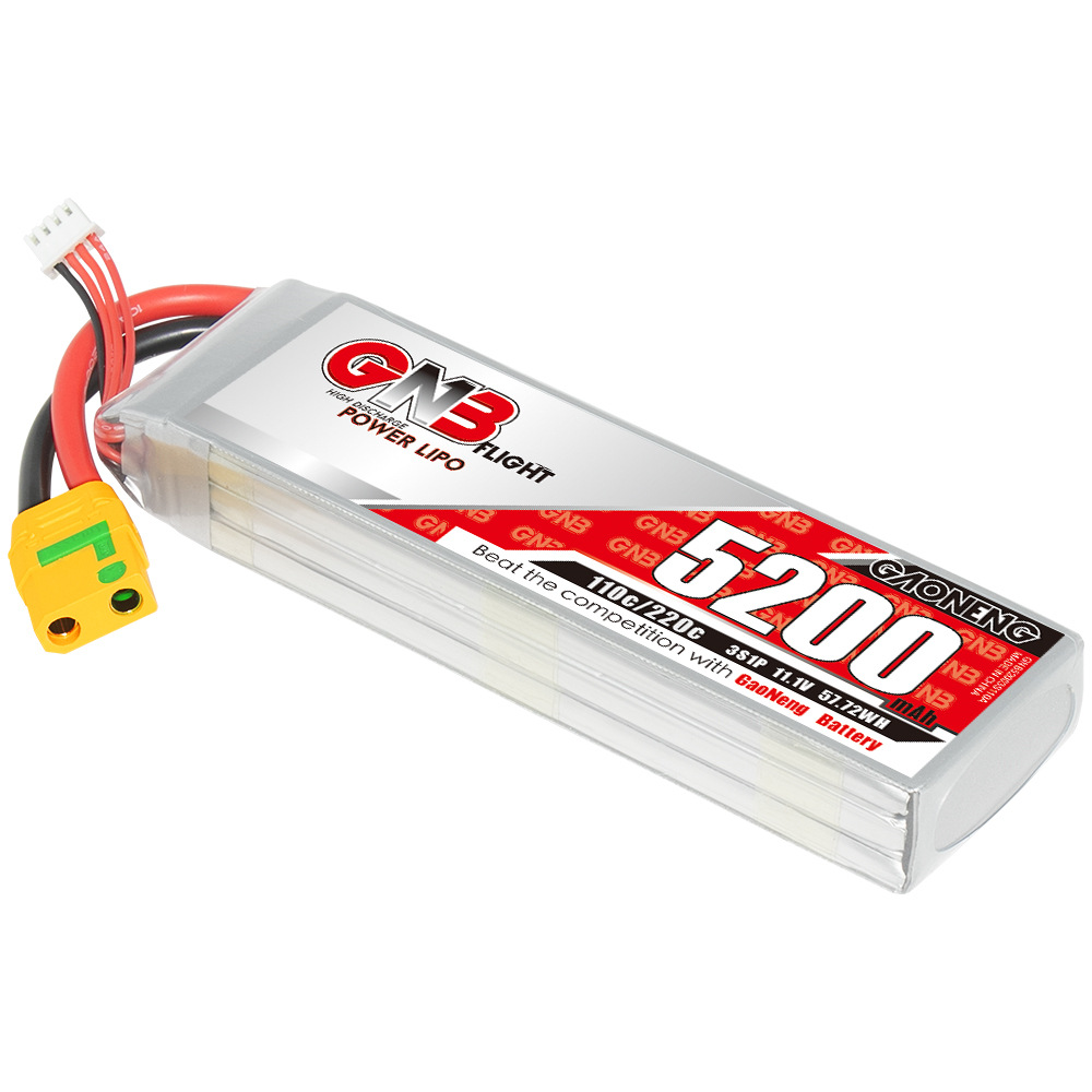 GNB High Energy 5200mAh 3S 11.1V 110C LiPo-Akku für RC-Autos, Schiffe, Panzer und Hubschrauber - Image 3