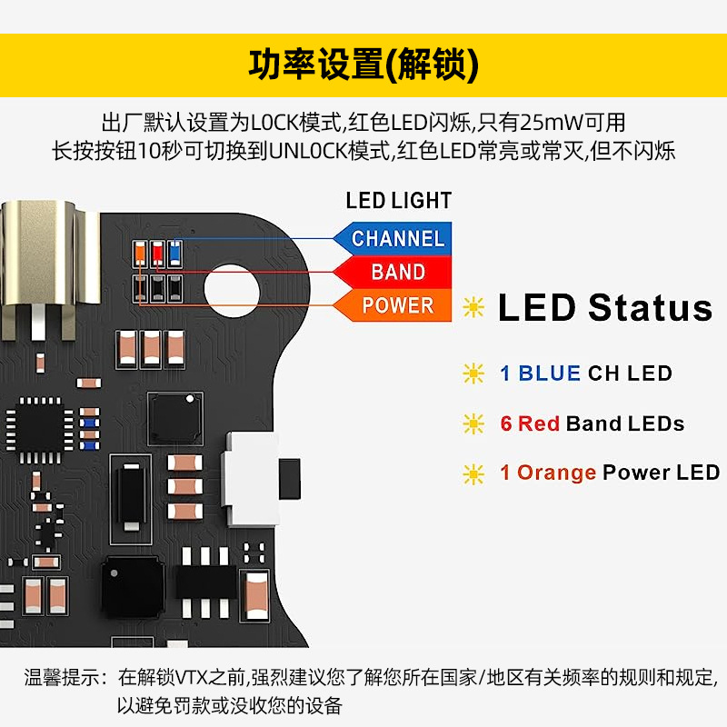 SpeedyBee TX800 5.8G FPV Video Transmitter 1.6W Power Adjustable for FPV Drones - Image 3