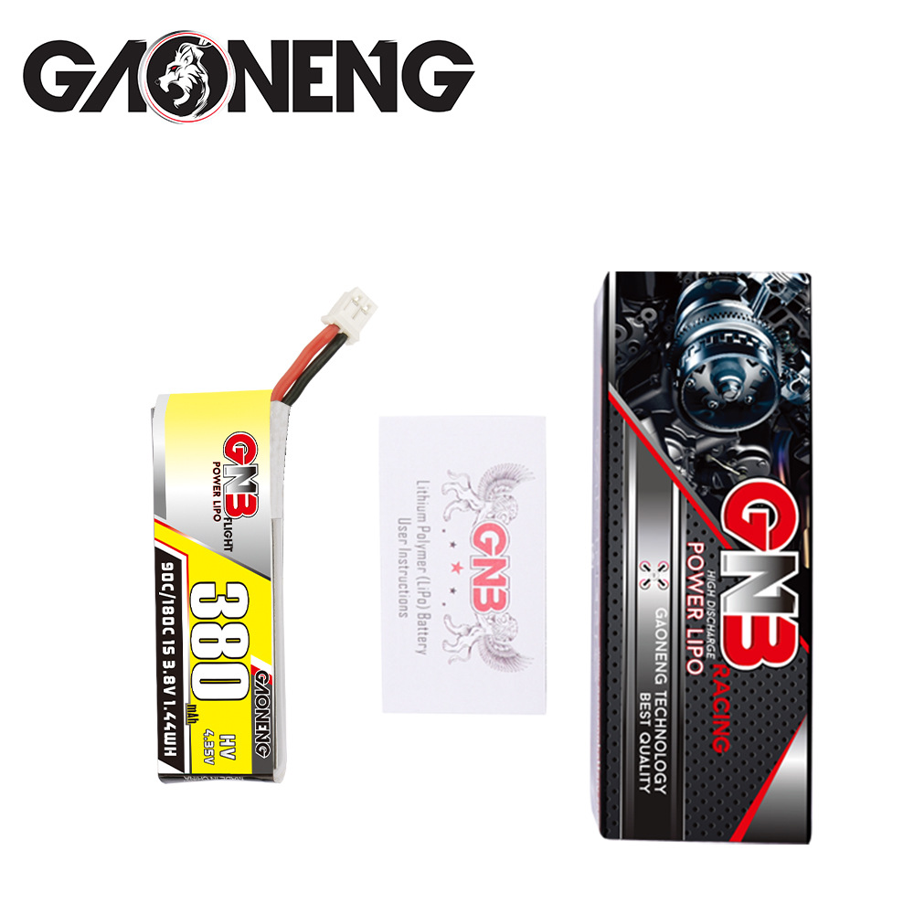 GNB High Energy 380mAh 1S 3 8V 90C FPV Lithium Battery for Emax NanoHawk Indoor Drones - Image 4