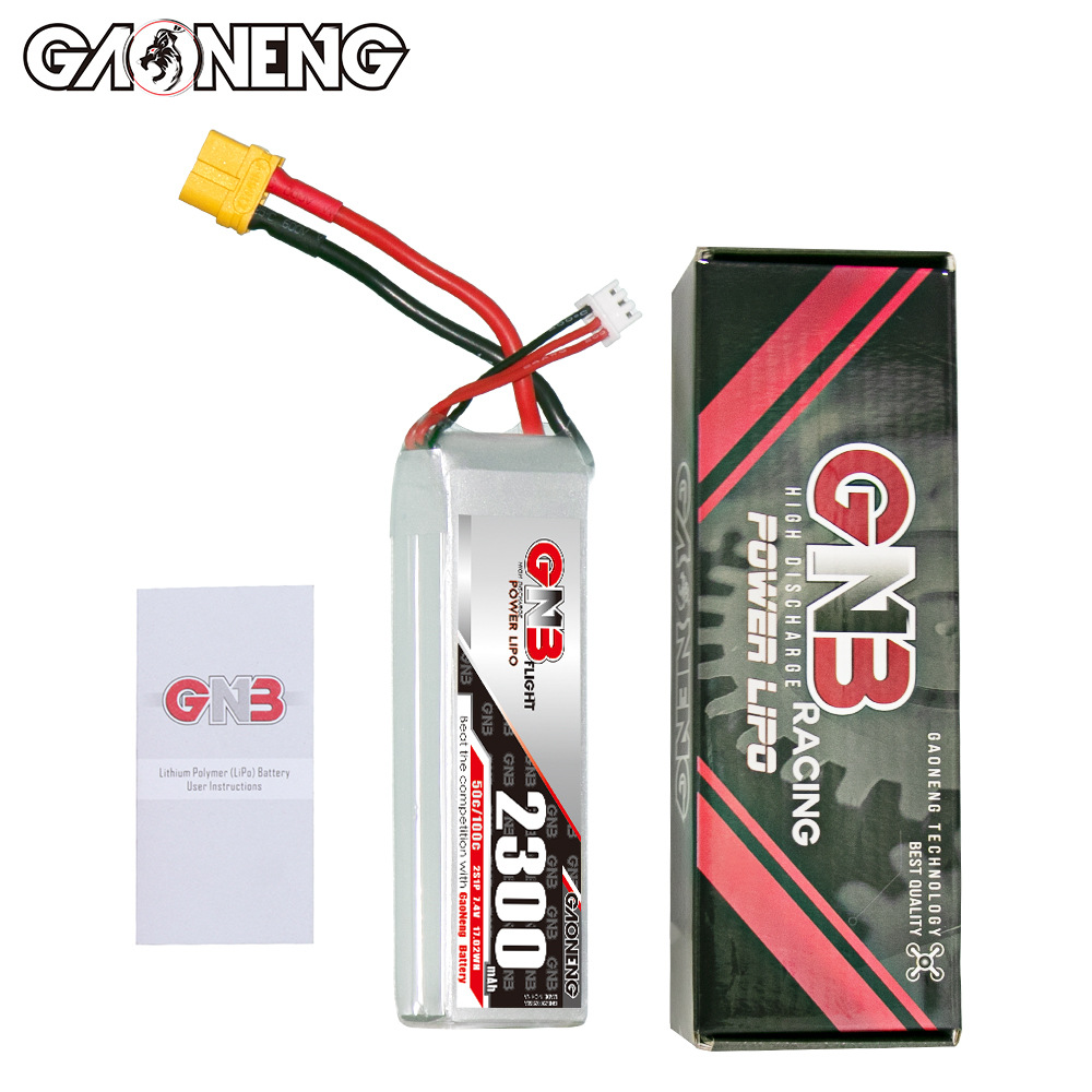 GNB Hochleistungs-Lipo-Akku mit 2300 mAh, 2S, 7,4 V und 50 C für FPV-Drohnen, RC-Autos und Modellboote - Image 4