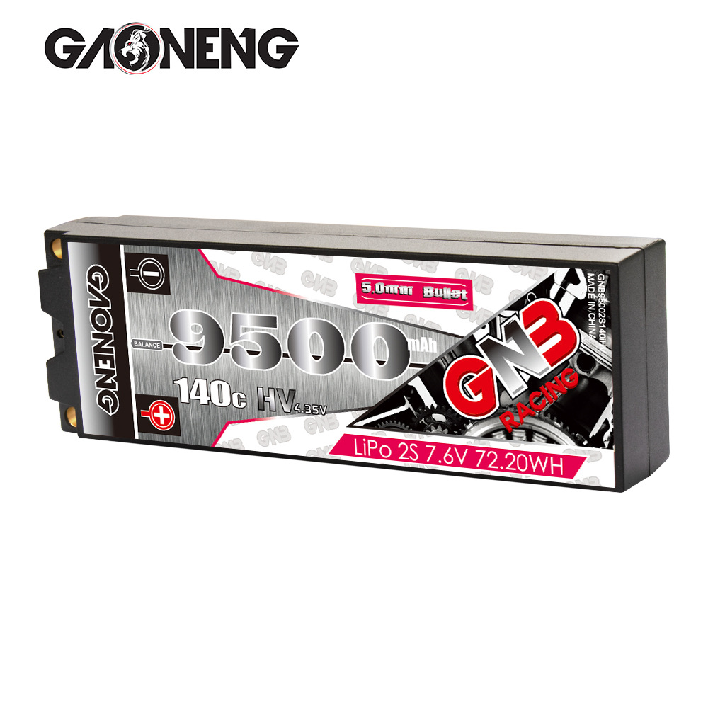 GNB High Energy 9500mAh 2S 7.6V 140C HV Lipo Battery for 1/10 RC Drift Big Foot Car Model - Image 5