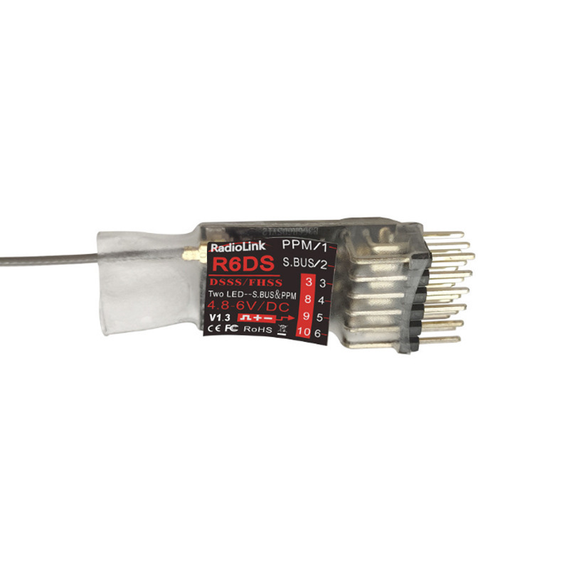 Ledi Mini 10 Channel R6DSM Receiver SBUS PPM FPV for AT9S AT10 - Image 5