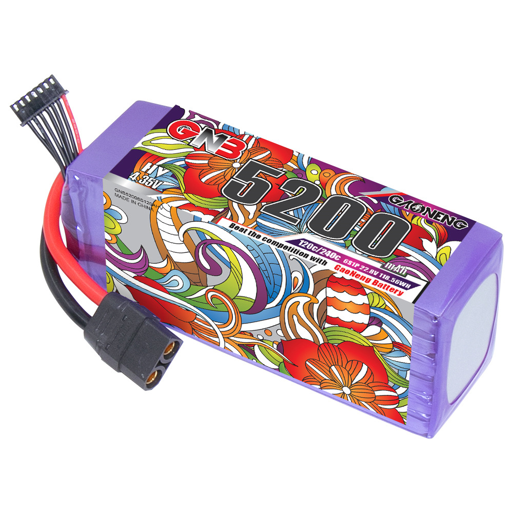 GNB High Energy 5200mAh 6S 22.8V 120C LiPo Battery for RC Helicopter FPV Drone Aircraft Model HV - Image 5