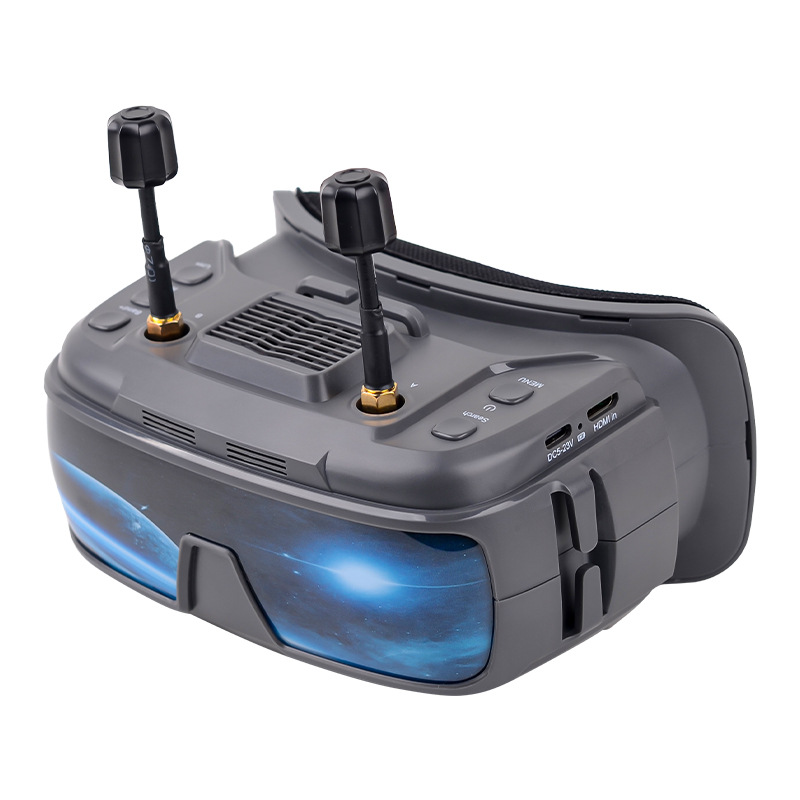 VR200 FPV Video Goggles 5.8G Dual Receiver Head Mounted for Drone Racing Adjustable Nearsightedness - Image 3