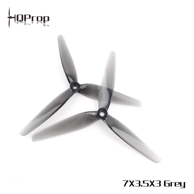 HQProp 7X3.5X3 Nylon Three Blade Propeller 7inch 2 Pairs FPV Racing Long Distance - Image 3
