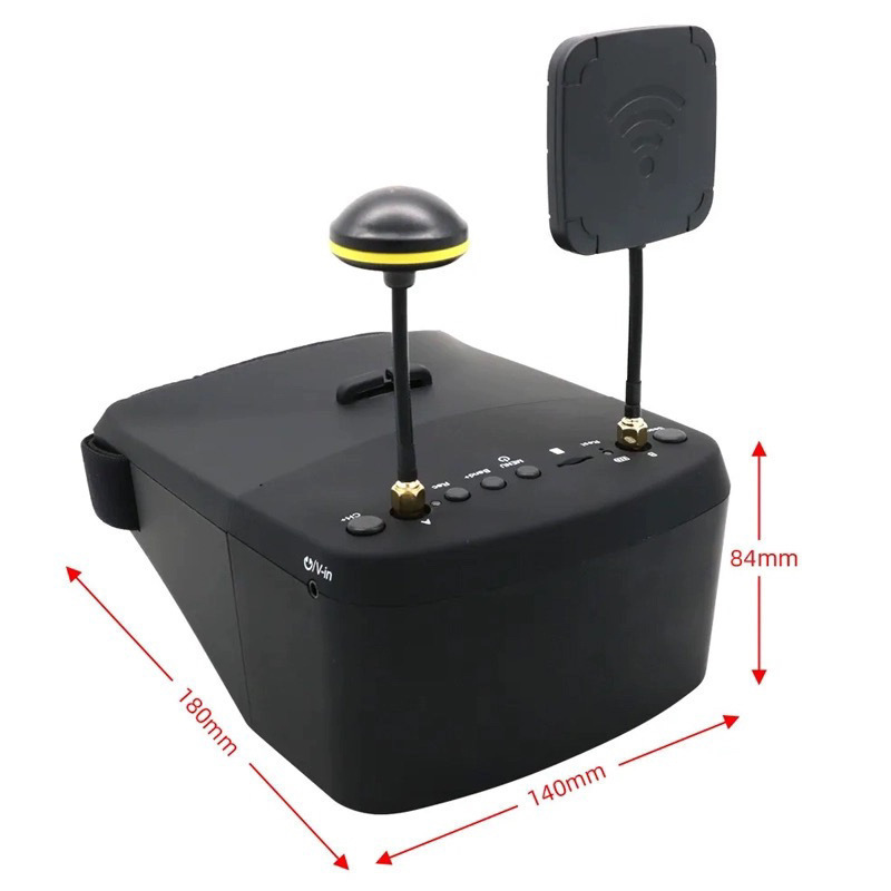 LS 800D Video VR Glasses 58G Receive 40Ch Image Transmission 10Km DVR Recording for FPV Remote Control Drone - Image 5