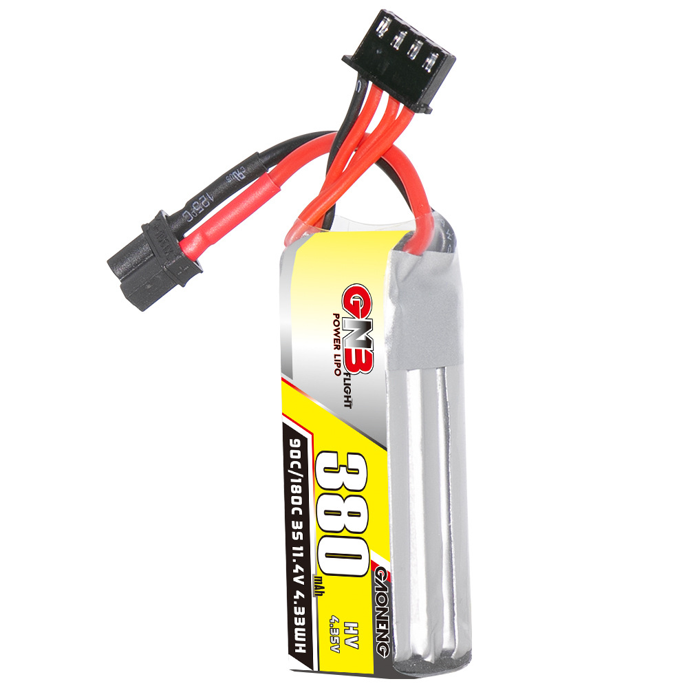 GNB High Energy 380mAh 3S 11.4V 90C HV Lipo Battery for FPV Drones RC Aircraft - Image 5