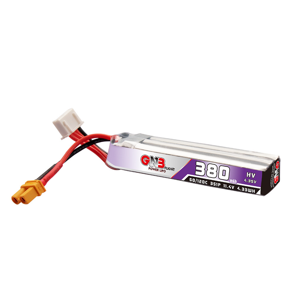 GNB 380 mAh 3S 11,4 V 60 C HV LiPo-Akku für die ThinkingP16 Indoor Mini FPV-Drohne - Image 5