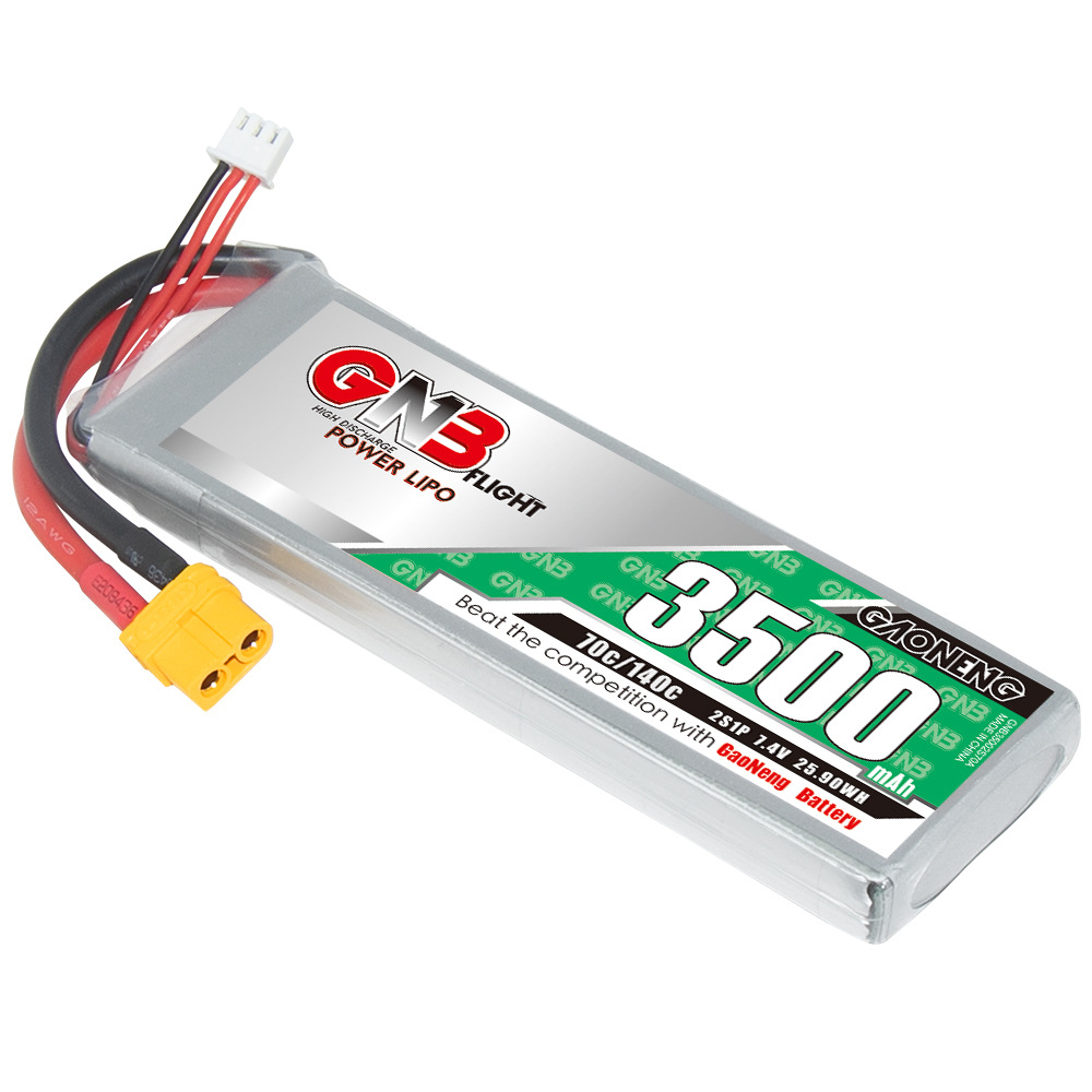 GNB Hochleistungs-LiPo-Akku mit 3500 mAh, 2S, 7,4 V und 70 C für RC-Autos, Modellschiffe und Hubschrauber - Image 3
