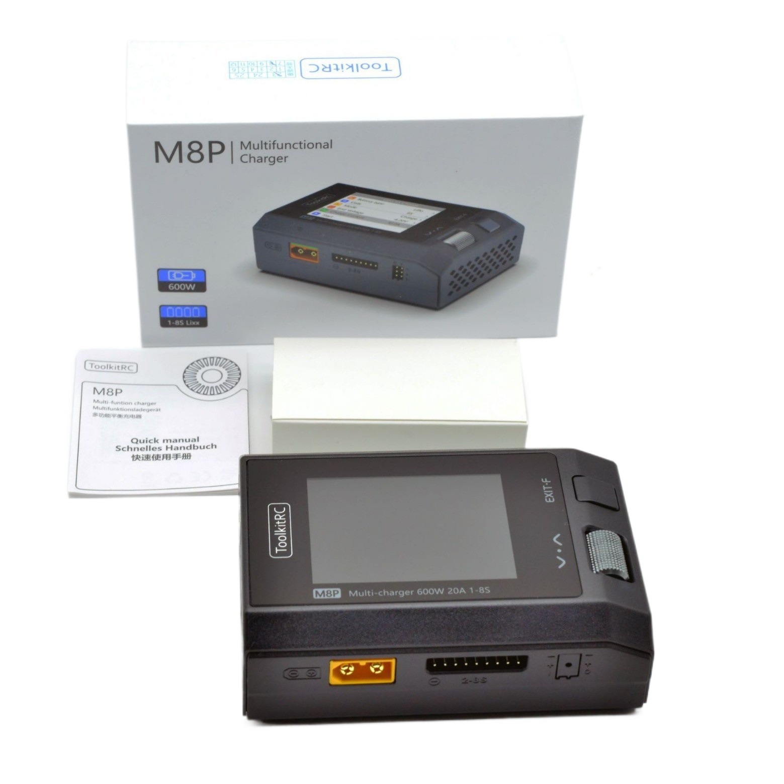 Toolkitrc M8P Balancer-Ladegerät – 1-8S, 600 W, 1000 mA Ausgleichsstrom, Batterieschutz - Image 5