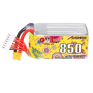 GNB High Energy 850mAh 6S 22V 120C HV FPV Lipo Battery for 2-2.5inch Drone Aircraft GNB8506S120AHV