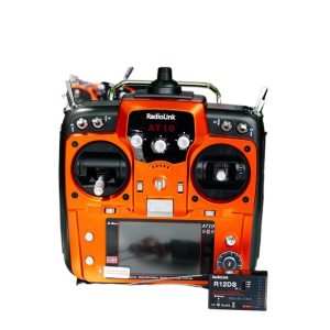 Le Di AT10 2nd Generation 24G Remote Controller AT10II for RC Fixed Wing Plant Protection Drone with R12DS Receiver