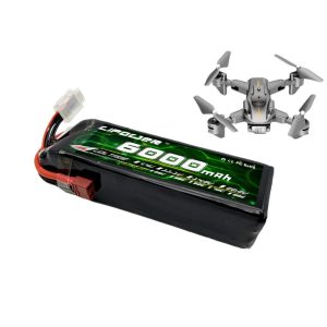 بطارية ليبو FPV بسعة 6000 مللي أمبير/ساعة، 6 خلايا، معدل تفريغ 35 سي، جهد 22.2 فولت للسيارات التحكم عن بعد والدرونات