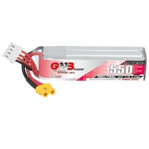 GNB High Energy 550mAh 3S 11.4V 100C HV LiPo Battery for Indoor FPV Racing Drones