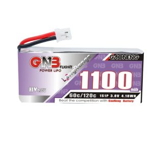 GNB High Energy 1100mAh 1S 3 8V 60C HV Lipo Battery for Indoor FPV Traversing Drone