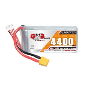 GNB Hochleistungs-LiPo-Akku mit 4400 mAh, 4S, 15,2 V und 70 C für RC-Autos, Schiffe und Flugmodelle