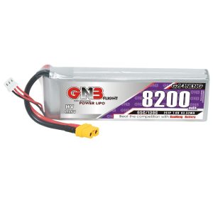 GNB High Energy 8200mAh 2S 7.6V 65C Lipo HV Battery for RC Helicopter Drone Model Aircraft