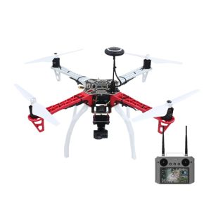 F450 Pro Quadcopter Drone Pixhawk Open Source Ready to Fly H12 T10 Remote Control Two Axis Gimbal