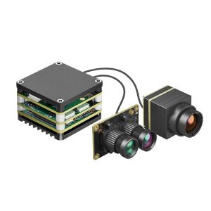 Thermal Imaging FPV Drone Kit Locking Tracking System Dual Camera Target Guidance Attachment