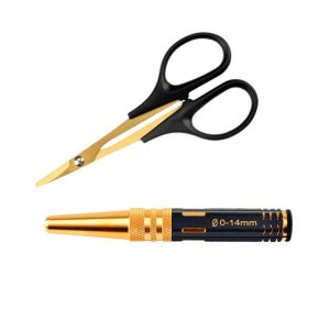 FPV Drone Model Plastic Shell Hole Expander 0-14mm RC Car Drilling Punching Titanium Plated Bending Cutting Tool Set