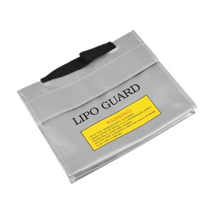 Lipo Battery Explosion Proof Fire Retardant Storage Bag Large Portable Zipper 235x65x180mm