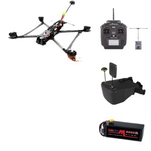 8inch FPV Flying Machine 5 Piece Set 5point8G 3W Image Transmission Load Capacity 2kg Flight Range 10Km Carbon Fiber Model Drone