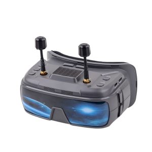 VR200 FPV Video Goggles 5.8G Dual Receiver Head Mounted for Drone Racing Adjustable Nearsightedness