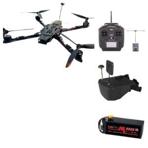 13 Inch 5 Piece FPV Racing Drone Carbon Fiber 5.8G 3W Payload 5kg High Endurance Aircraft