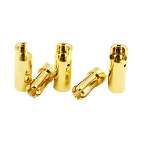 Amass Aimes GC5510 MF – 5,5 mm Bananenstecker aus reinem Kupfer mit Goldbeschichtung für RC-Motoren und Flugmodelle