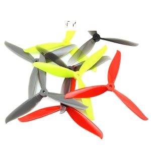Ldarc 7040 Three Blade Propeller FPV Racing Drone High Speed Forward Reverse 7inch Propeller Crash Resistant Clear Black