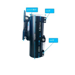 50mm Tube Diameter D Type Arm Folding Connector for Agricultural Heavy Lift Drones