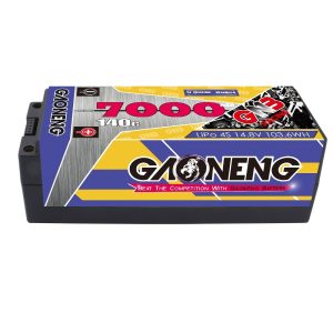 Аккумулятор LiPo GNB High Energy на 7000 мАч, 4S, 14,8 В, 140°C для радиоуправляемых машин и танков масштаба 1:8, модель GNB70004S140i