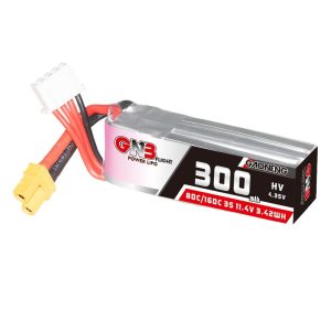 GAONENG 300mAh 3S 80C 11.4V HV LiPo-Akku für FPV-Drohnen GNB3003S80AHV