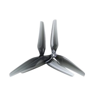 Hqprop 8X4X3 8inch Three Blade Propeller Transparent Gray PC Material Drone Propeller Blade