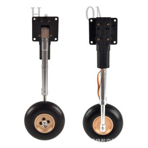 4-6kg Aircraft Electronic Retraction Landing Gear PU Aluminum Core Wheel ZY15091SM