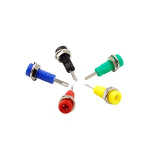 2-mm-Panelmontage-Steckdose mit geradem Stiftstecker – ABS-Kunststoffgehäuse 24102
