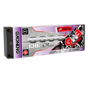 GNB High Energy 6600 mAh 2S 7,6 V 130°C LiPoHV-Akku für 1/10 RC-Rennwagen