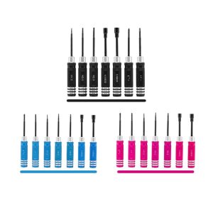 RC Model Car Repair Tool Seven Piece Sleeve Hex Screwdriver H15 20 25 40 55mm Alloy Pink