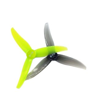 Qianfeng 3525 Propeller 3.5inch ThreeBlade FPV Racing Drone Low Noise Pitch 2.5in Lemon Yellow