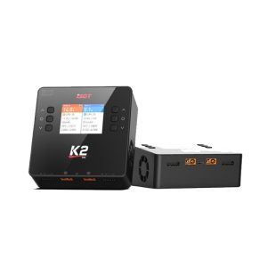 Интеллектуальное двухканальное зарядное устройство ISDT K2 с входом AC и DC мощностью 200 Вт и 1000 Вт – для двух литиевых аккумуляторов